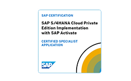 SAP Certified Specialist-SAPS/4 HANA Cloud, private edition 